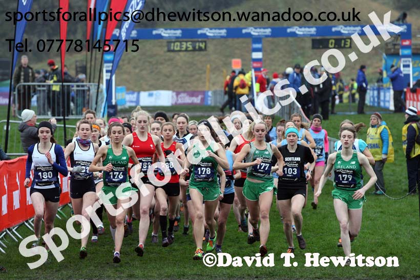 Celtic Nations senior and junior womens Great Edinburgh Cross Country. Photo: David T. Hewitson/Sports for All Pics